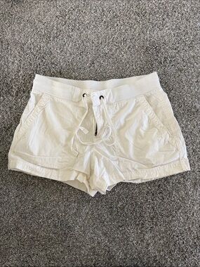 Women's White Drawstring Lounge Shorts Size 2